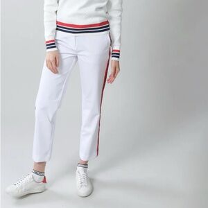 Tilley Clubhouse Golf women’s White Side-Stripe Cropped Pants